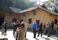 In front of the house where Mao was born