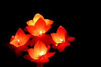 Floating prayer flower candles